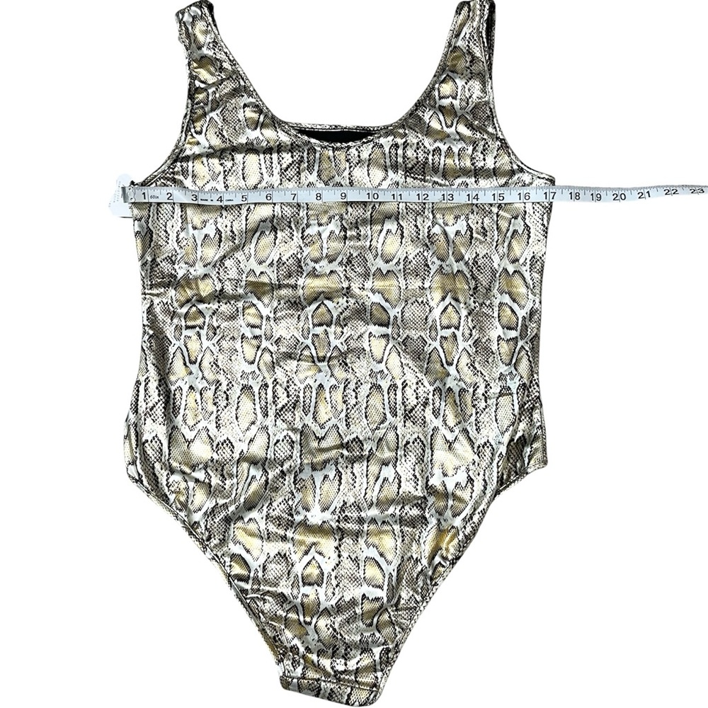 Animal Print Snake Skin Body Suit Size: XL - Picture 5 of 6